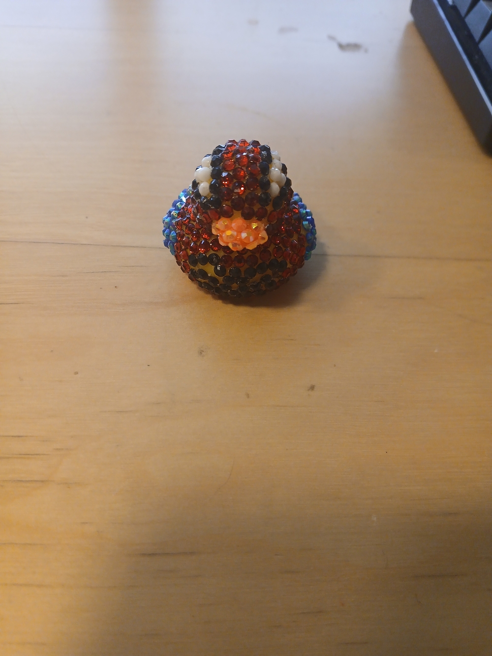 Beaded Decorative Duck Ornament - Multicolor